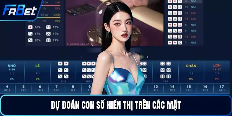 Dự đoán con số hiển thị trên các mặt