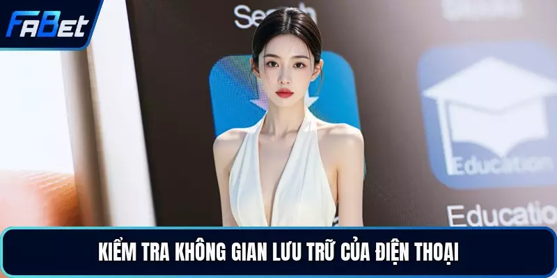 Kiểm tra không gian lưu trữ của điện thoại